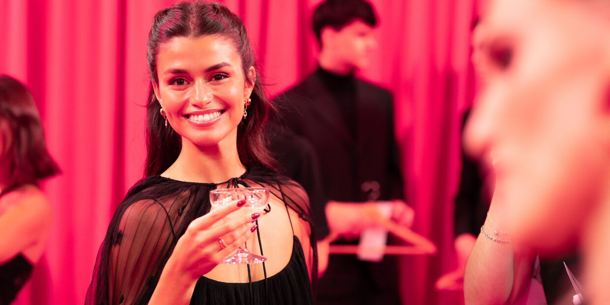 Luisinha Oliveira na festa dos 40 anos do urso da Tous