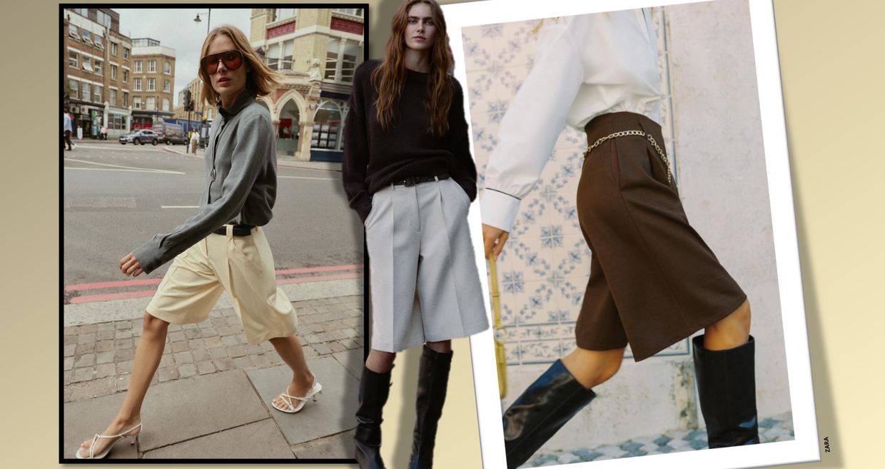 A nova tendência: calções pelos joelhos com botas