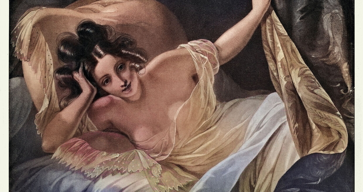 A pintura "Le Rêveil" retrata uma mulher ao acordar