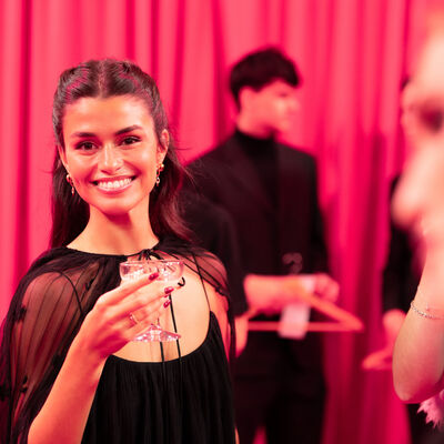 Luisinha Oliveira na festa dos 40 anos do urso da Tous