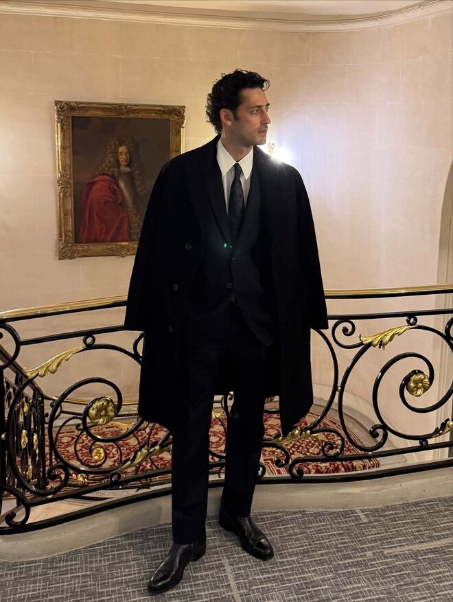 Carlos Ferra em Stivali a num evento da Moët & Chandon