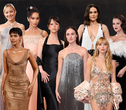 Looks de celebridades no tapete vermelho dos Golden Globes em Los Angeles