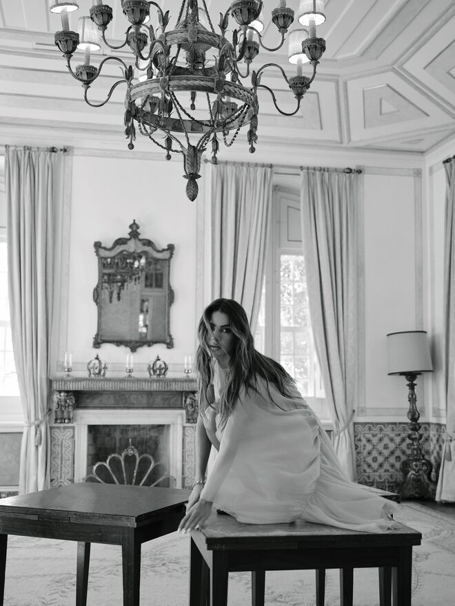 Vestido em seda Maison Margiela na Stivali Boutiques.