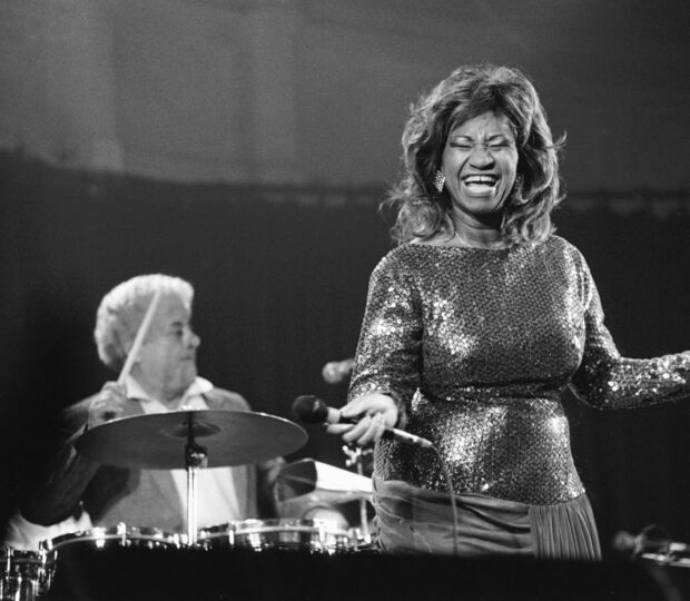 A cantora cubana Celia Cruz