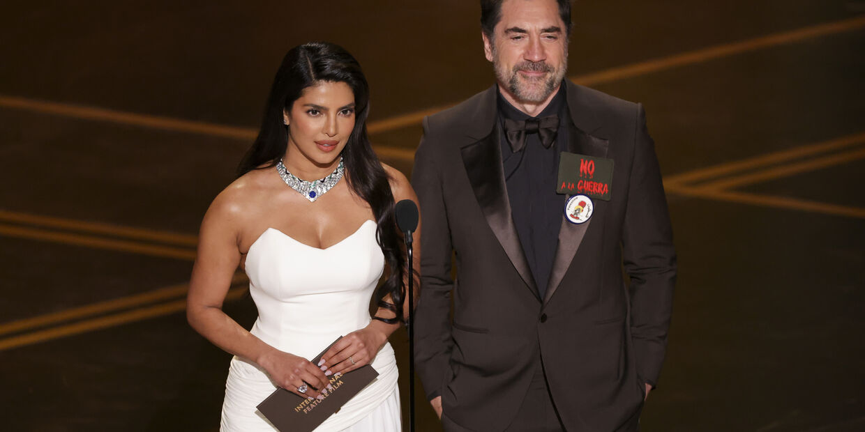 Priyanka Chopra e Javier Bardem nos Óscares 