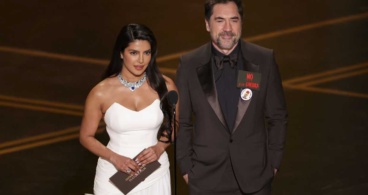 Priyanka Chopra e Javier Bardem nos Óscares 