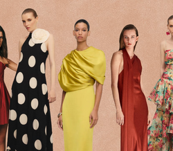 Vestidos de cerimónia refletem as tendências da estação, com preços entre os 20€ e os 370€