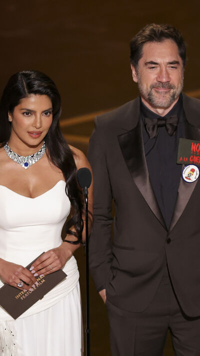 Priyanka Chopra e Javier Bardem nos Óscares 