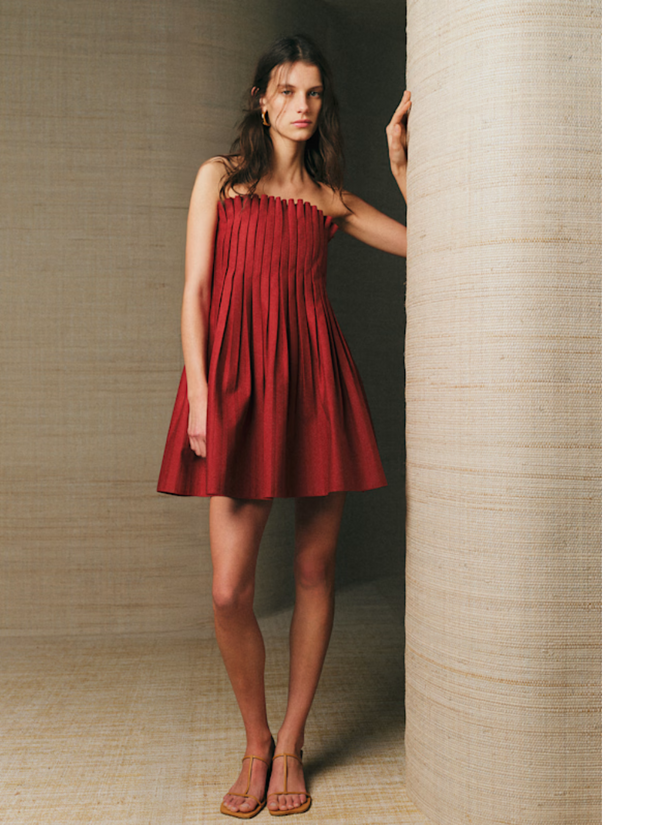 Vestido Lisia, €210 na Sézane.