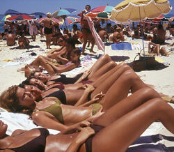 Praia de Ipanema, no Rio de Janeiro, nos anos 90