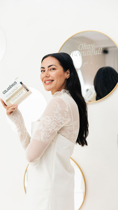 Colagénius Total Gold é um cocktail de beleza com colagénio e ácido hialurónico