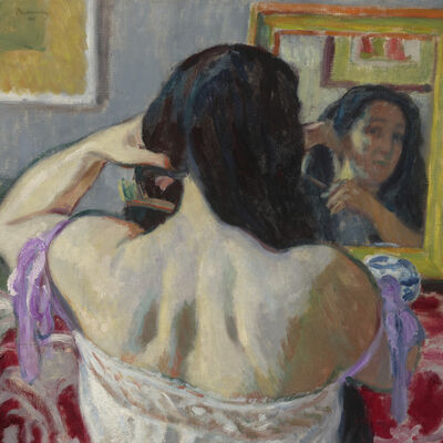 Woman Combing Her Hair, 1911. Creator: Jozef Pankiewicz.