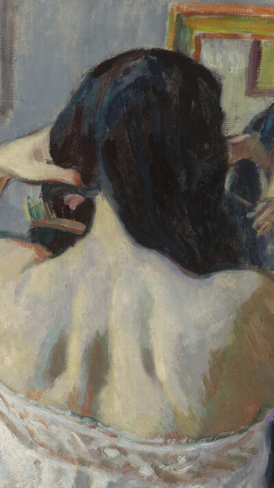 Woman Combing Her Hair, 1911. Creator: Jozef Pankiewicz.
