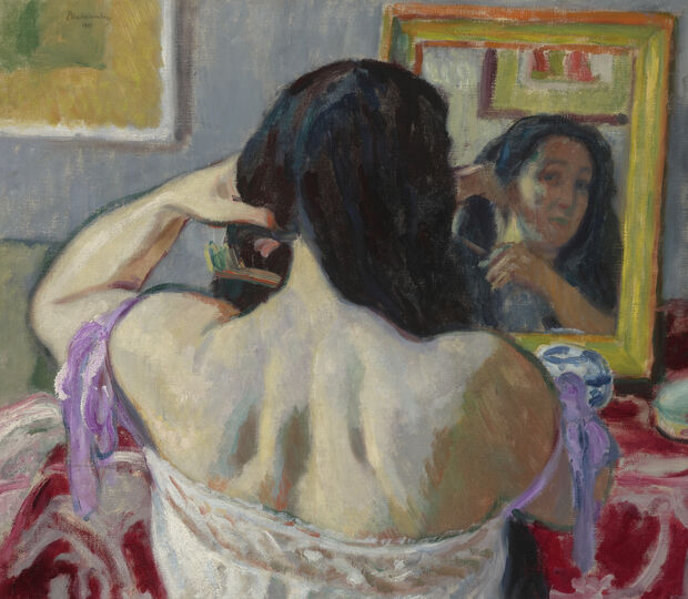 Woman Combing Her Hair, 1911. Creator: Jozef Pankiewicz.