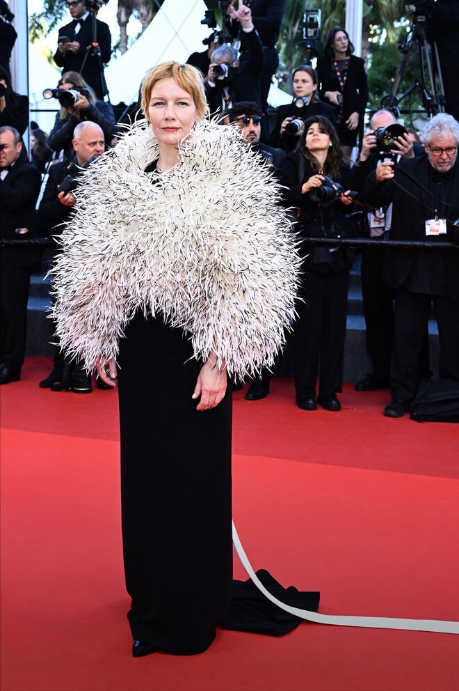 Sandra Hüller em Chanel na estreia de "Fatherland"