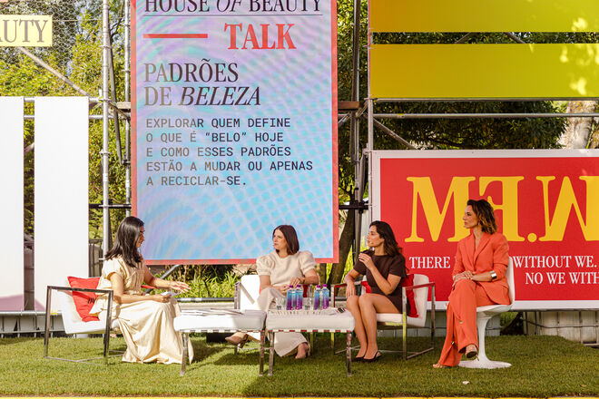 Conversa sobre padrões de beleza no House of Beauty 2026