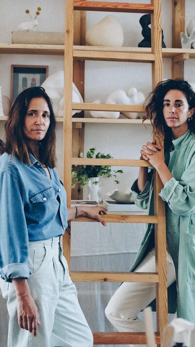 Margaux Carel e Clotilde de Kersauson, as fundadoras do Studio Mirante