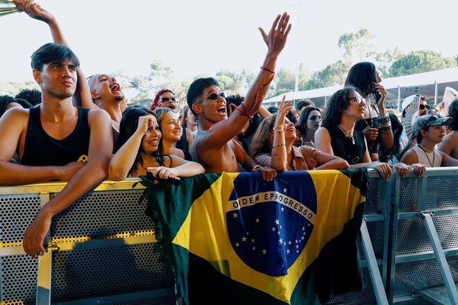 Primeira fila de Marina Sena