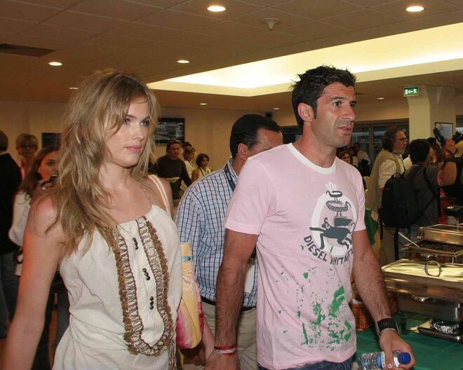 Helen Svedin e Luis Figo 