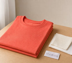 T-shirts para adolescentes com símbolos de lavagem para um cuidado simples