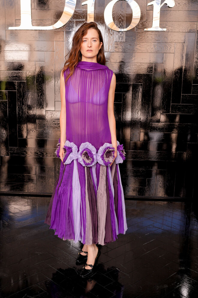 Grace Gummer no desfile da Dior