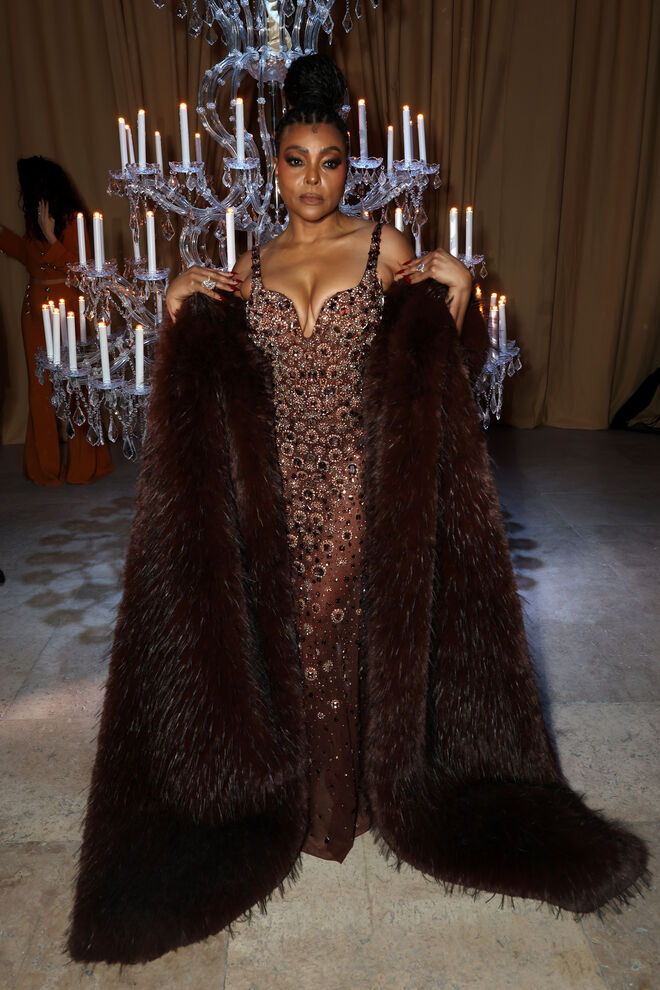 Taraji P. Henson no desfile de Zuhair Murad 