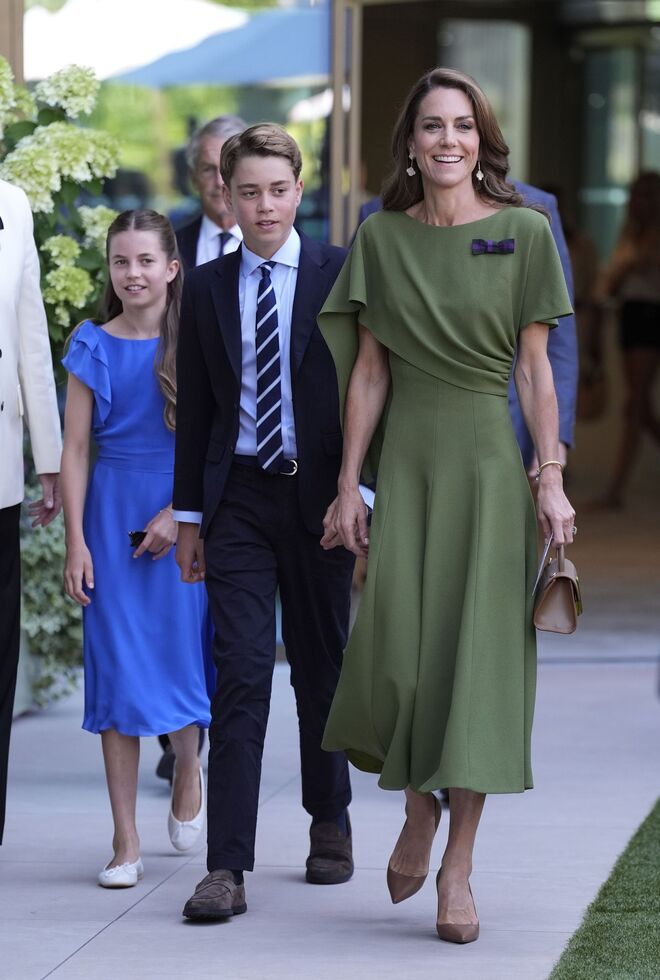 Kate Middleton e os filhos, George e Charlotte