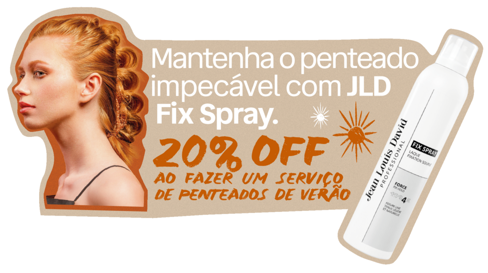 Penteado de verão com inspiração Jean Louis David