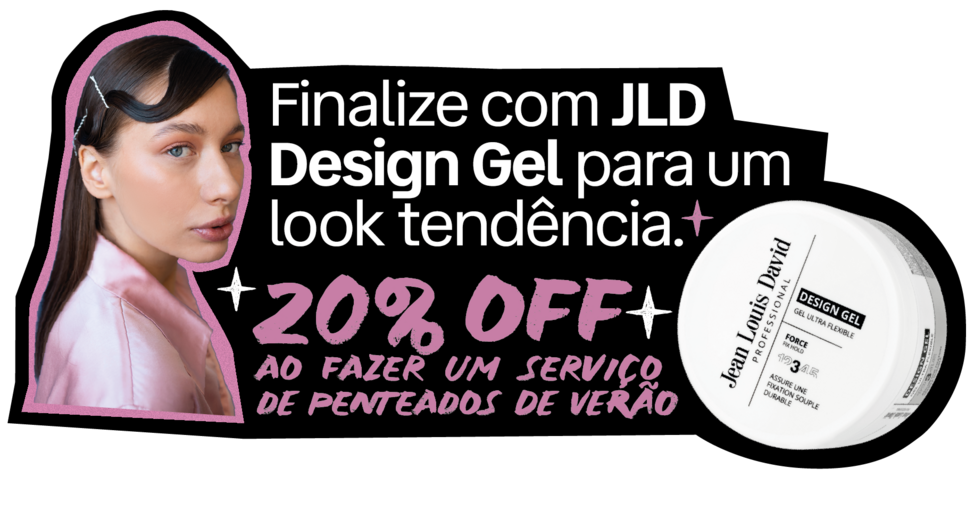 Penteado de verão com inspiração Jean Louis David